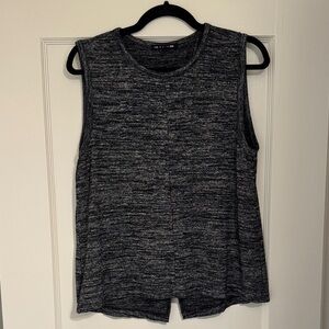 Tag & Bone Sleeveless Gray Top w/ back slit